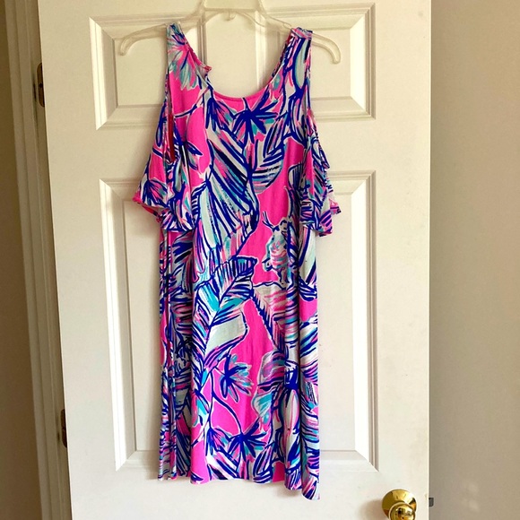 Lilly Pulitzer cold Shoulder dress - Picture 1 of 1